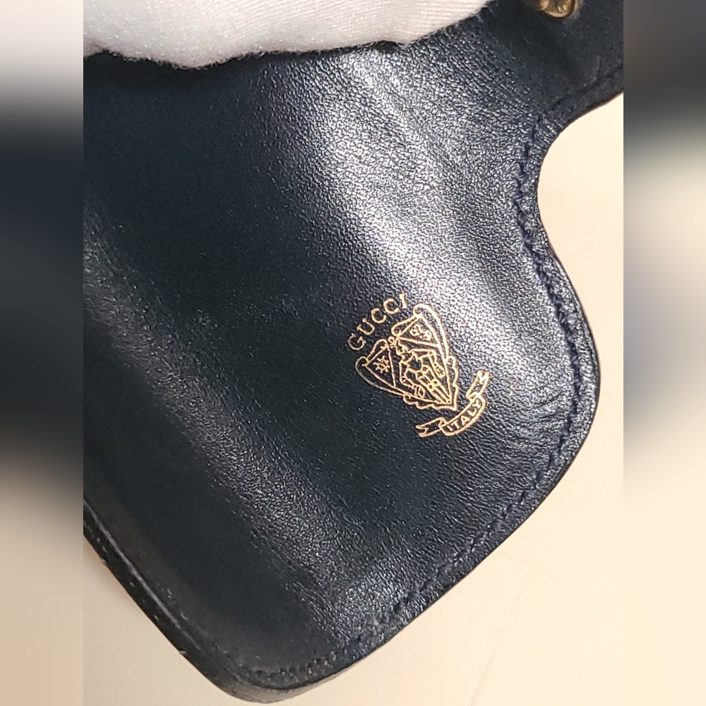 Gucci 🔥Classic Navy Monogram Mini Key Case Project Piece Unique - Picture 4 of 7